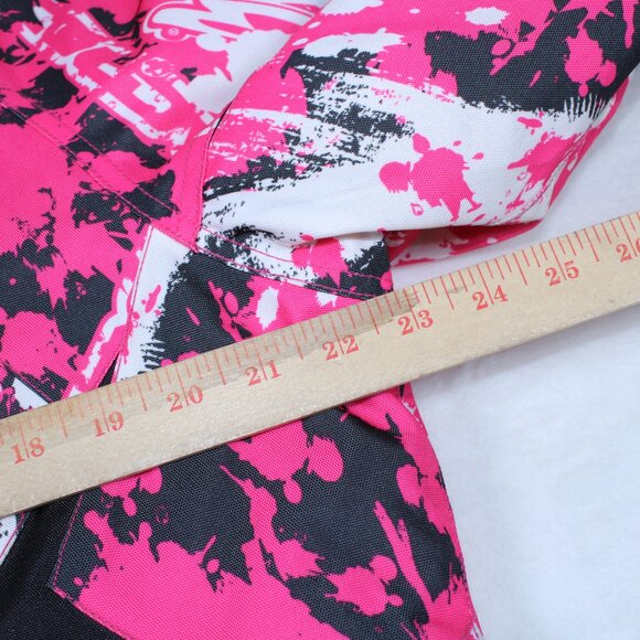 Coldwave Ladies Snowmobile Jacket Pink Black White Splatter Print Size SM - Picture 12 of 15